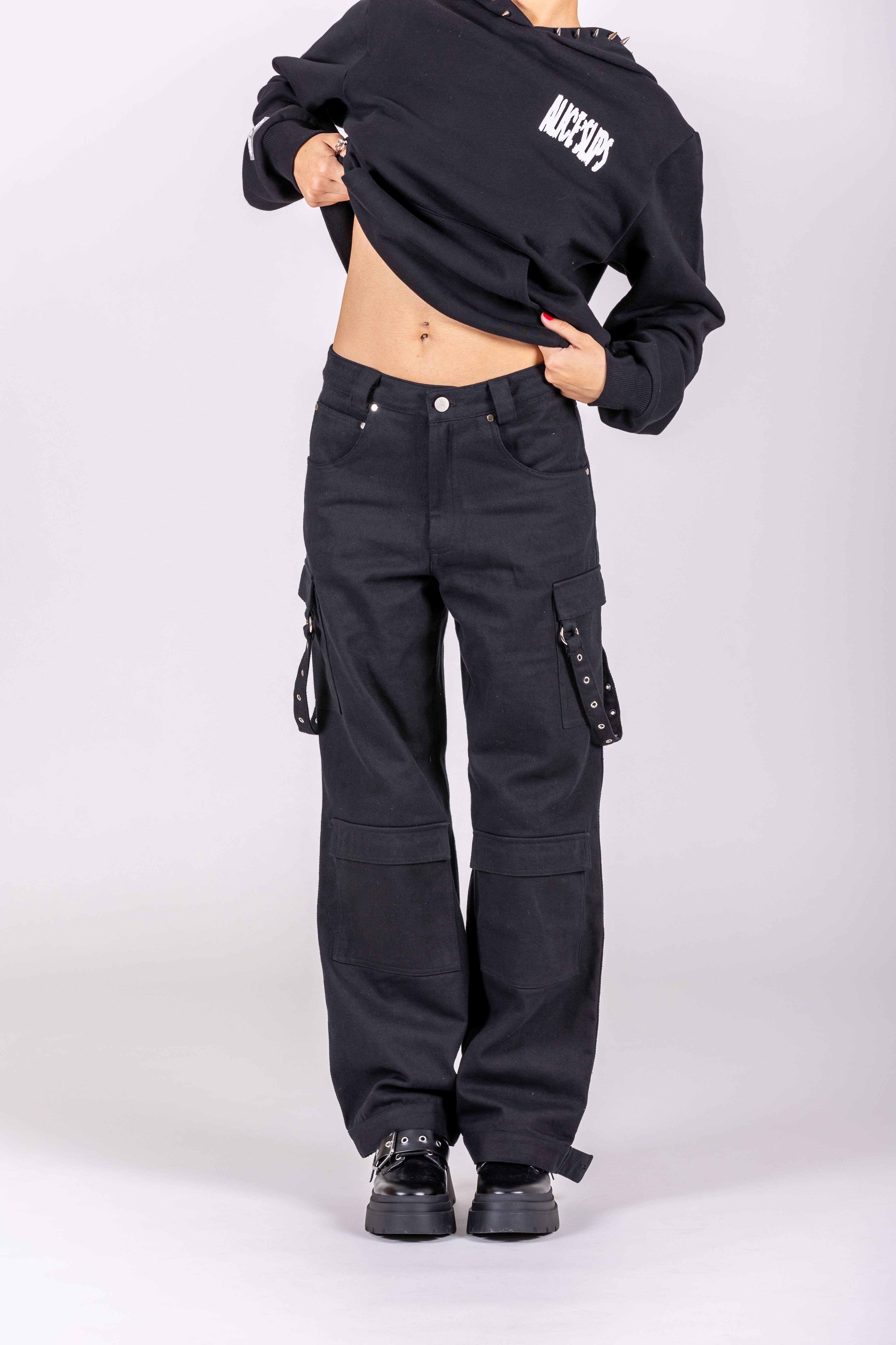 Sk8ter Baggy Black Jeans