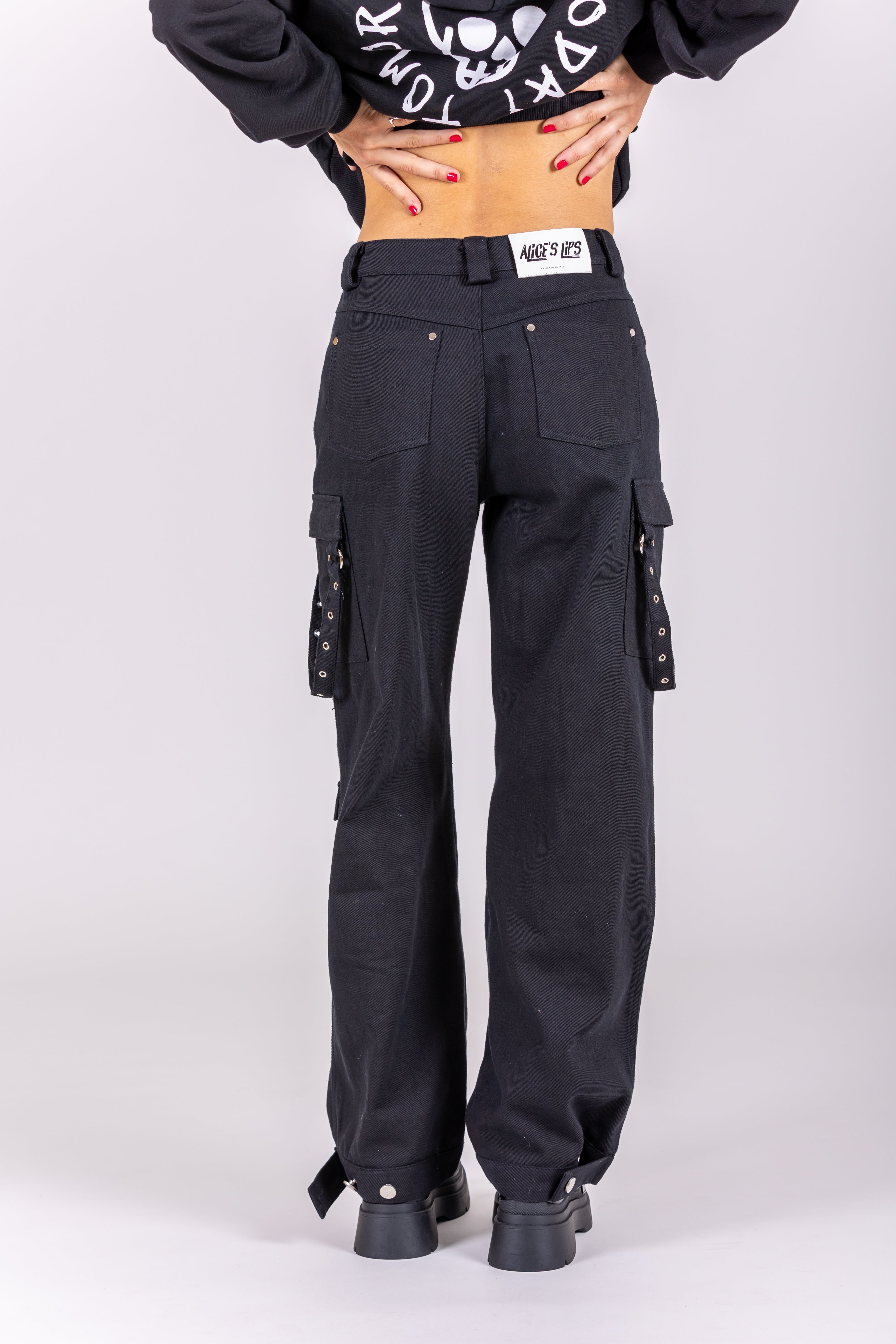 Sk8ter Baggy Black Jeans