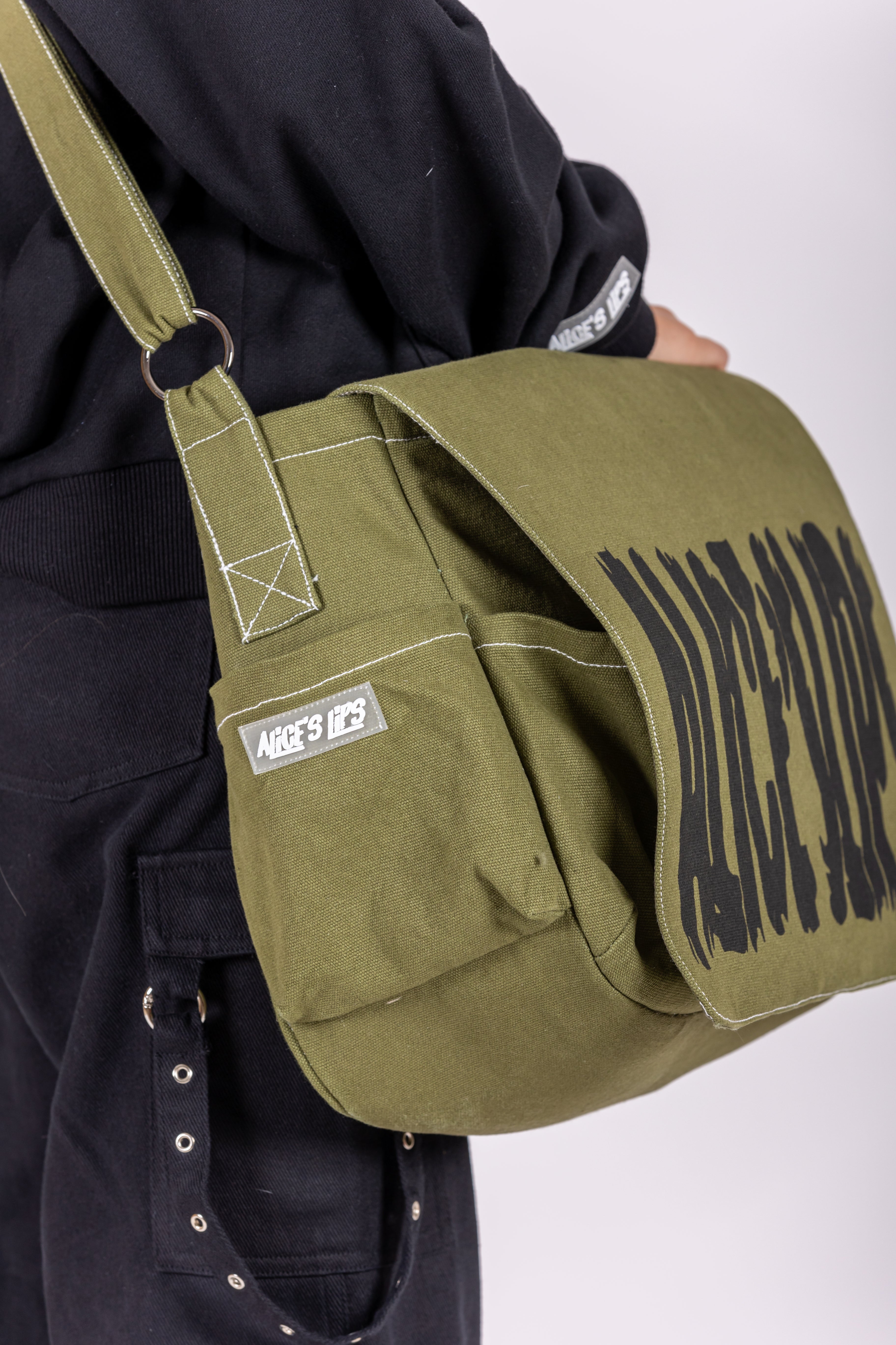 Alice's Lips Messenger Bag