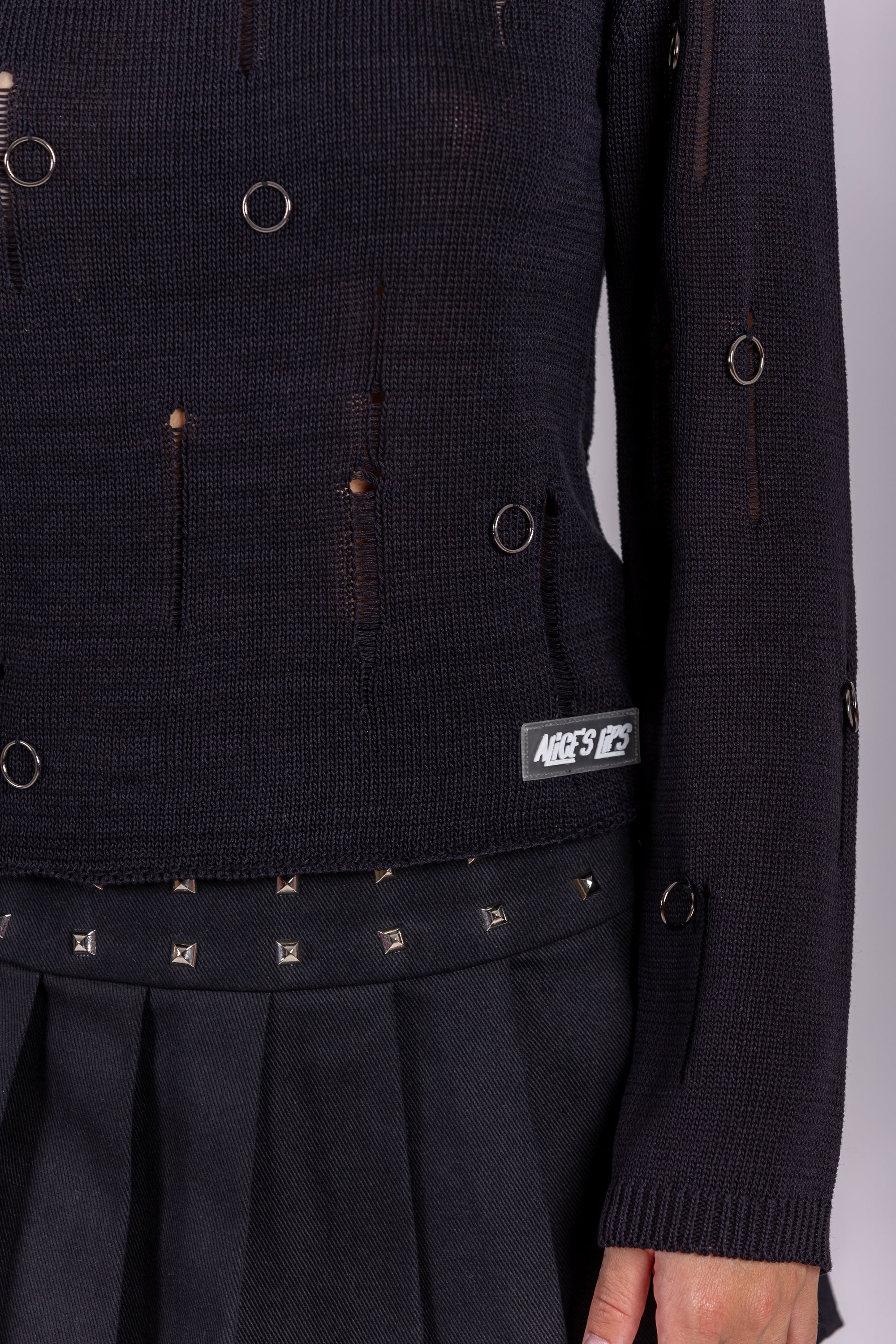 Pierce Me Distressed Jumper