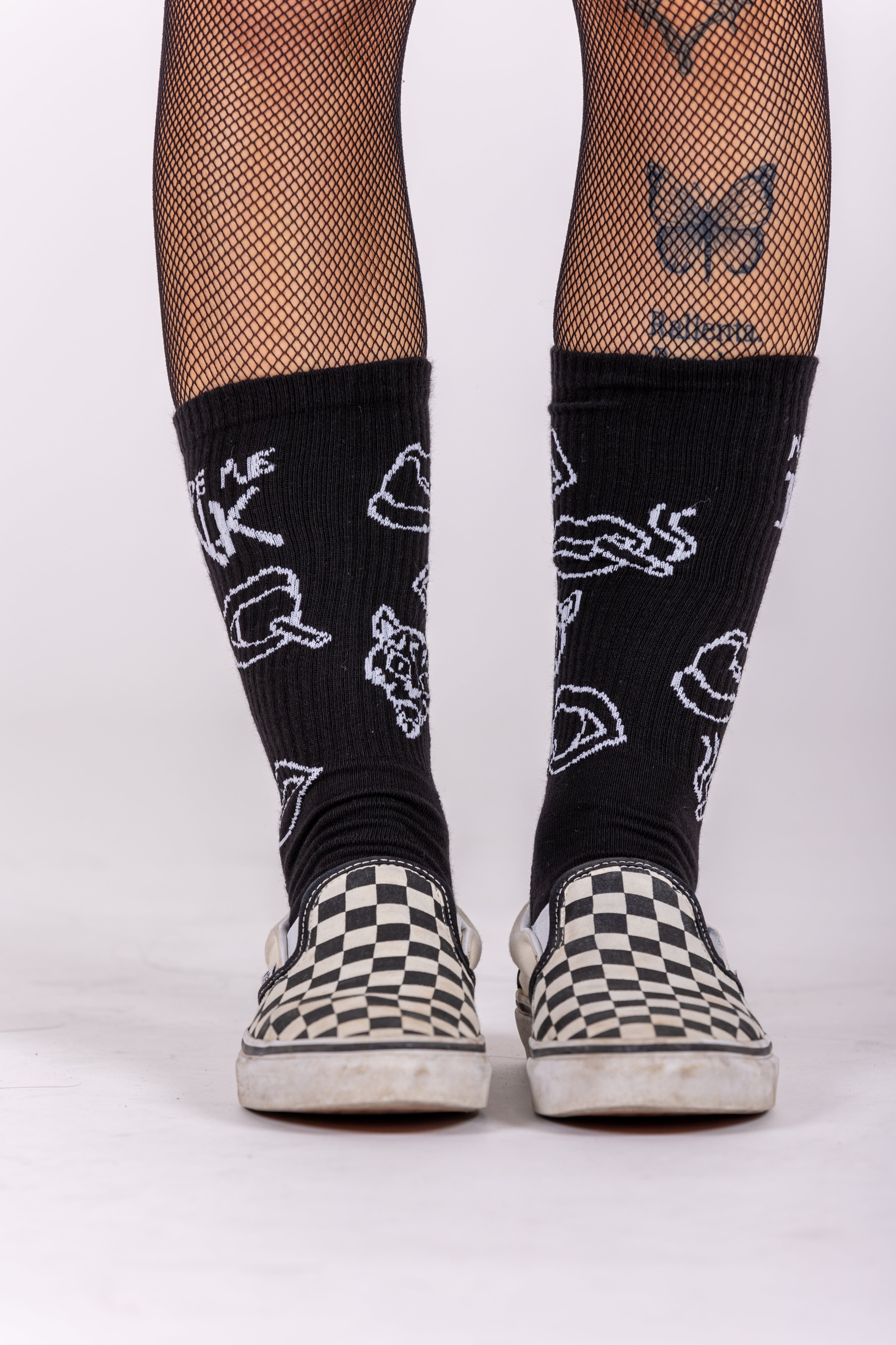 Made Me Ink Black Socks