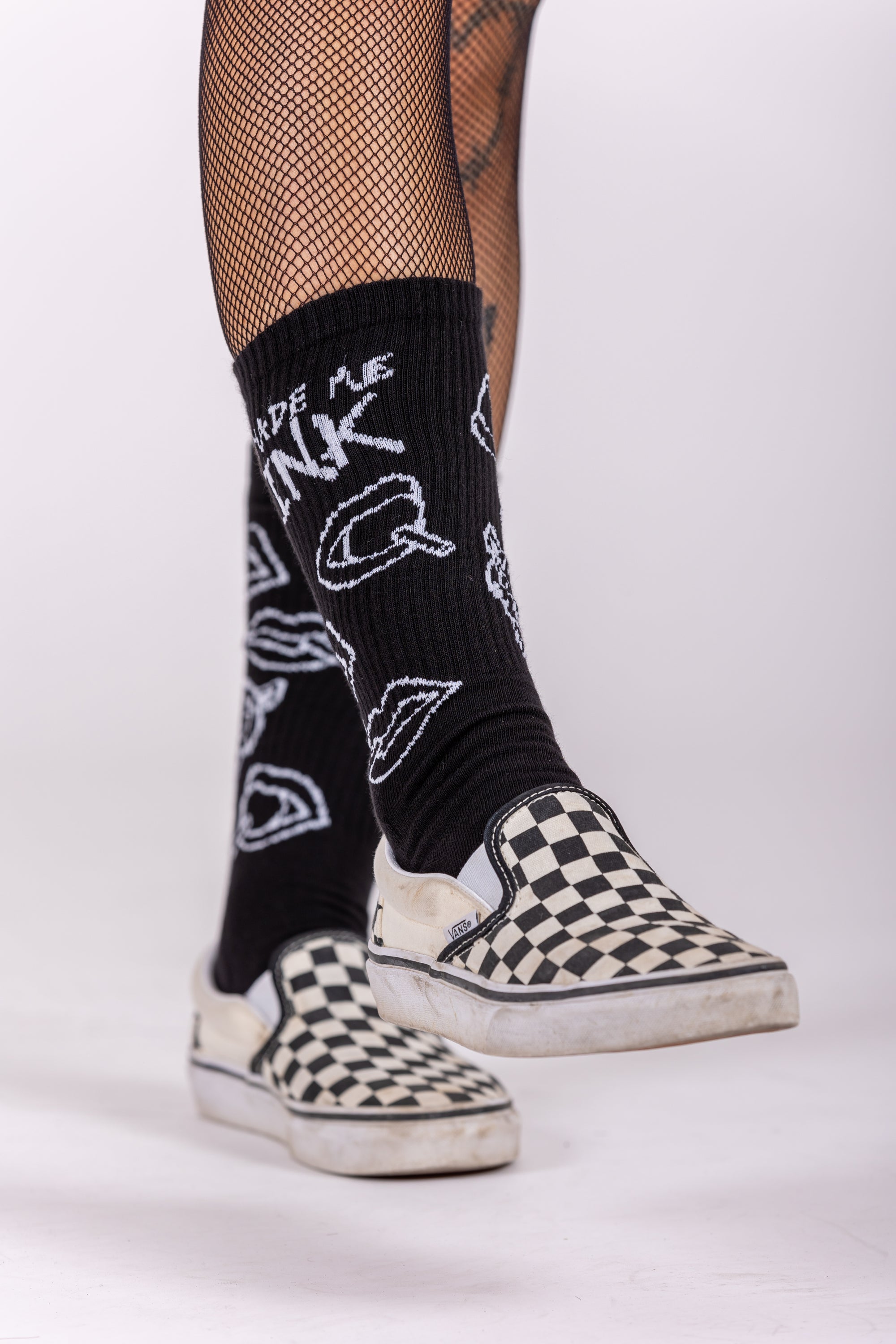 Made Me Ink Black Socks