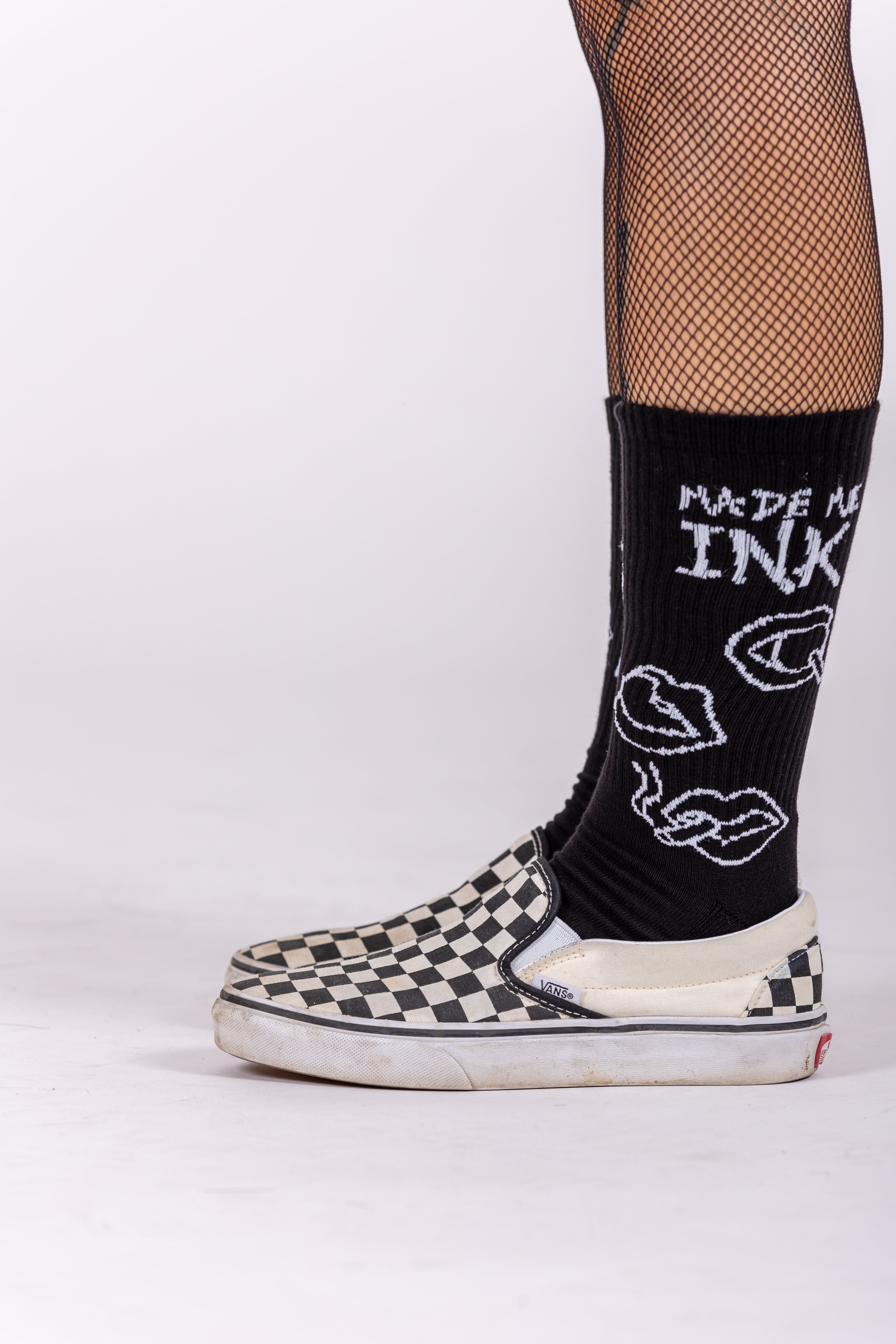 Made Me Ink Black Socks