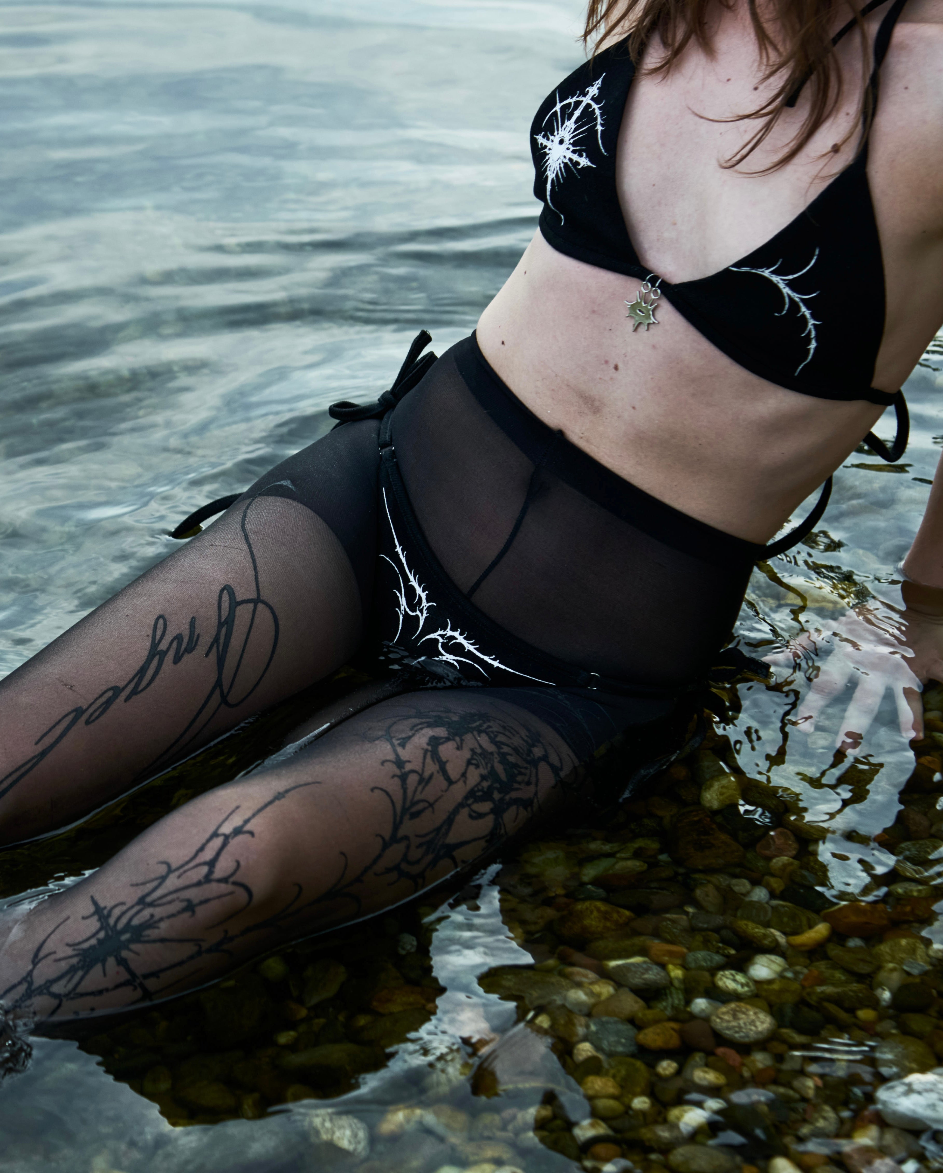 Black Altar Denim Bikini