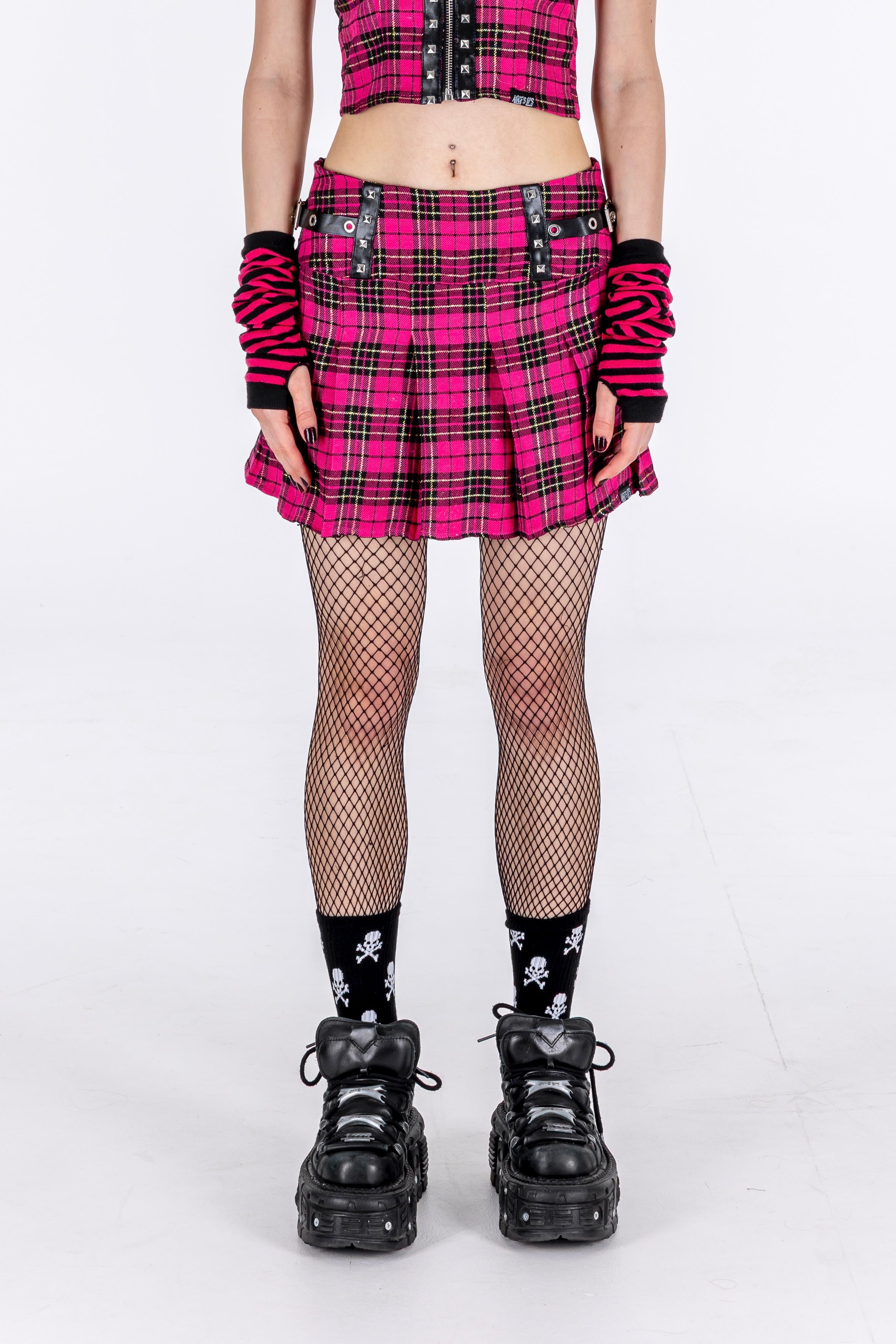 Plaid to the Bone Mini Skirt