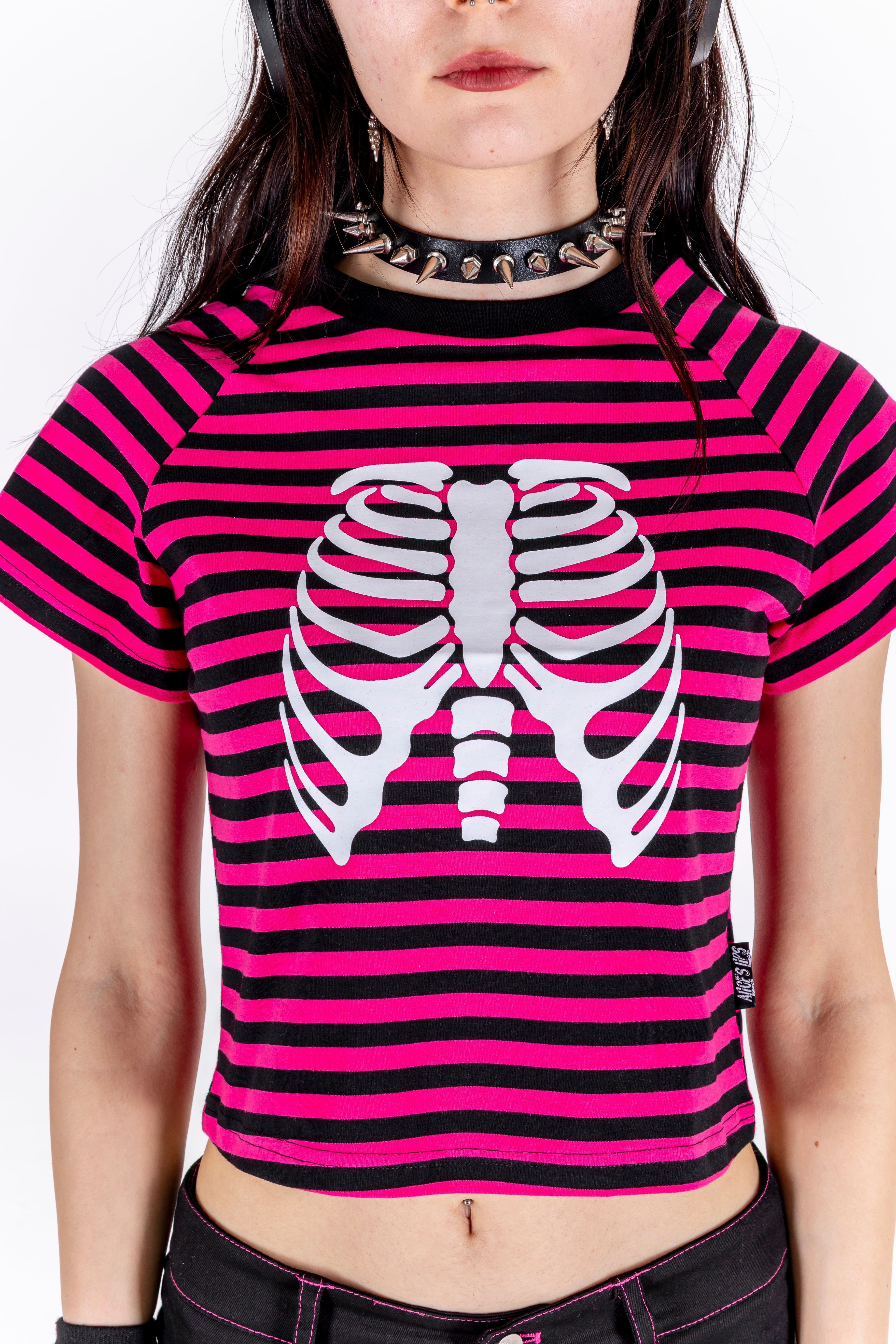 Striped Ribcage Tee