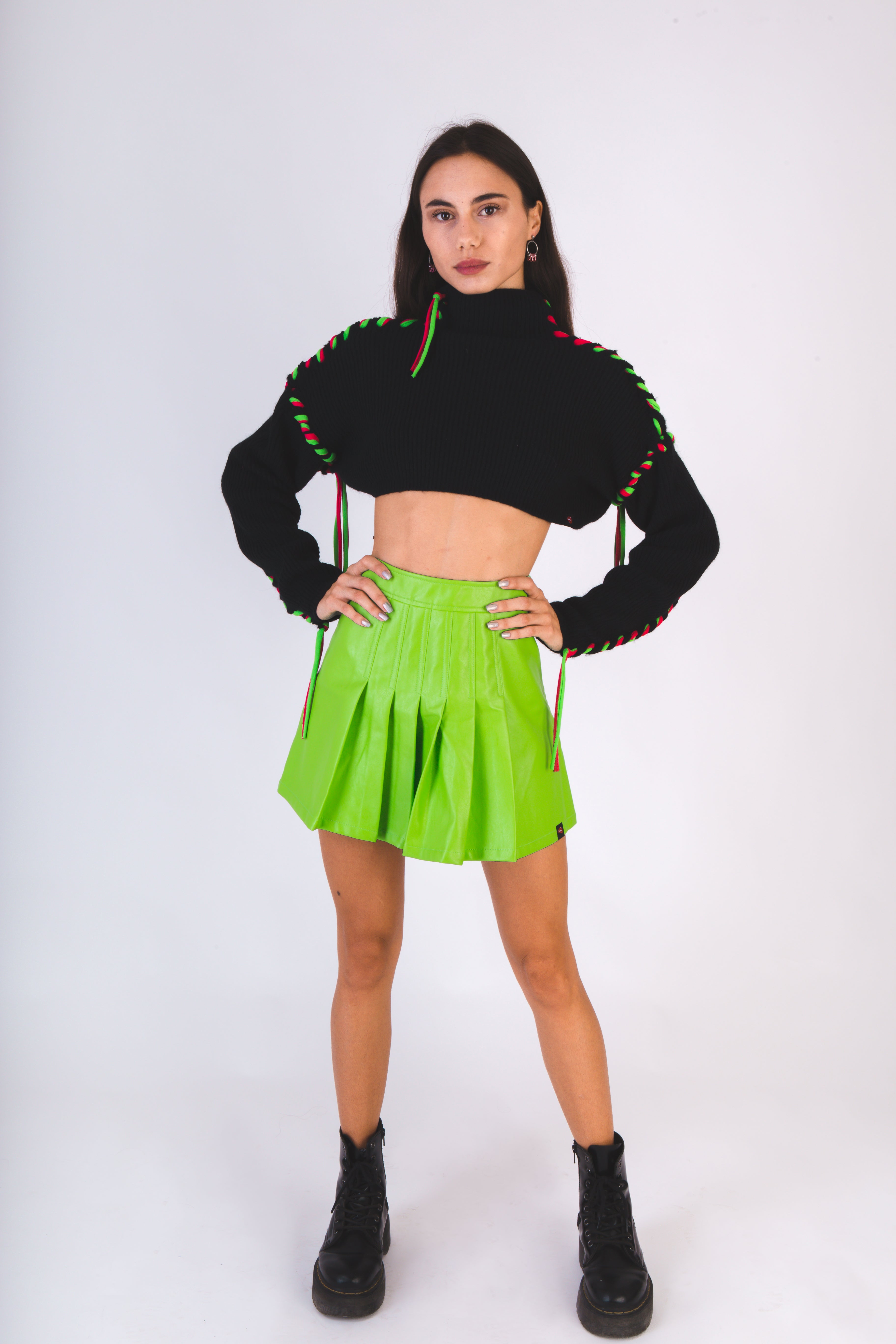 Freak Neon Crop Knit