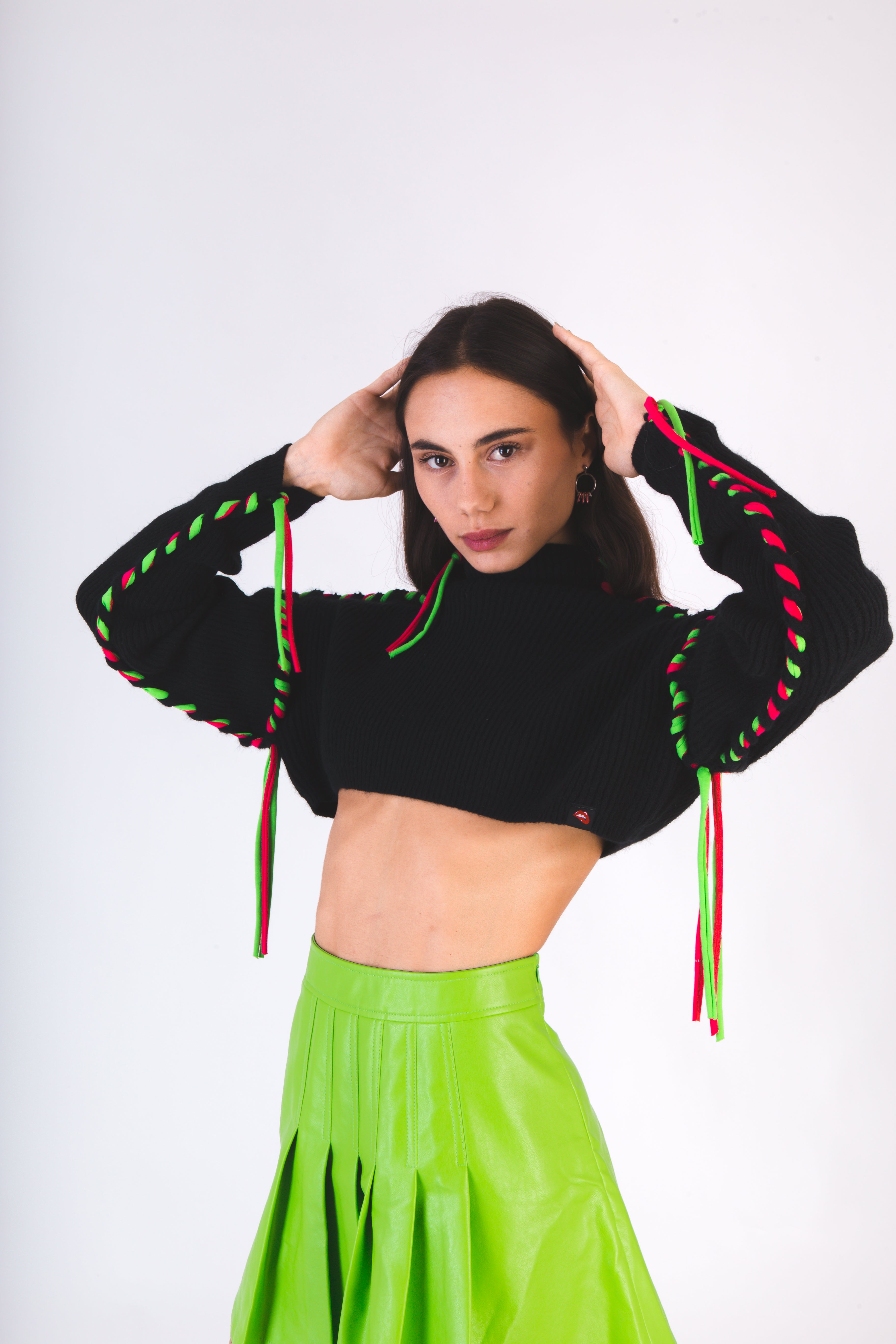 Freak Neon Crop Knit