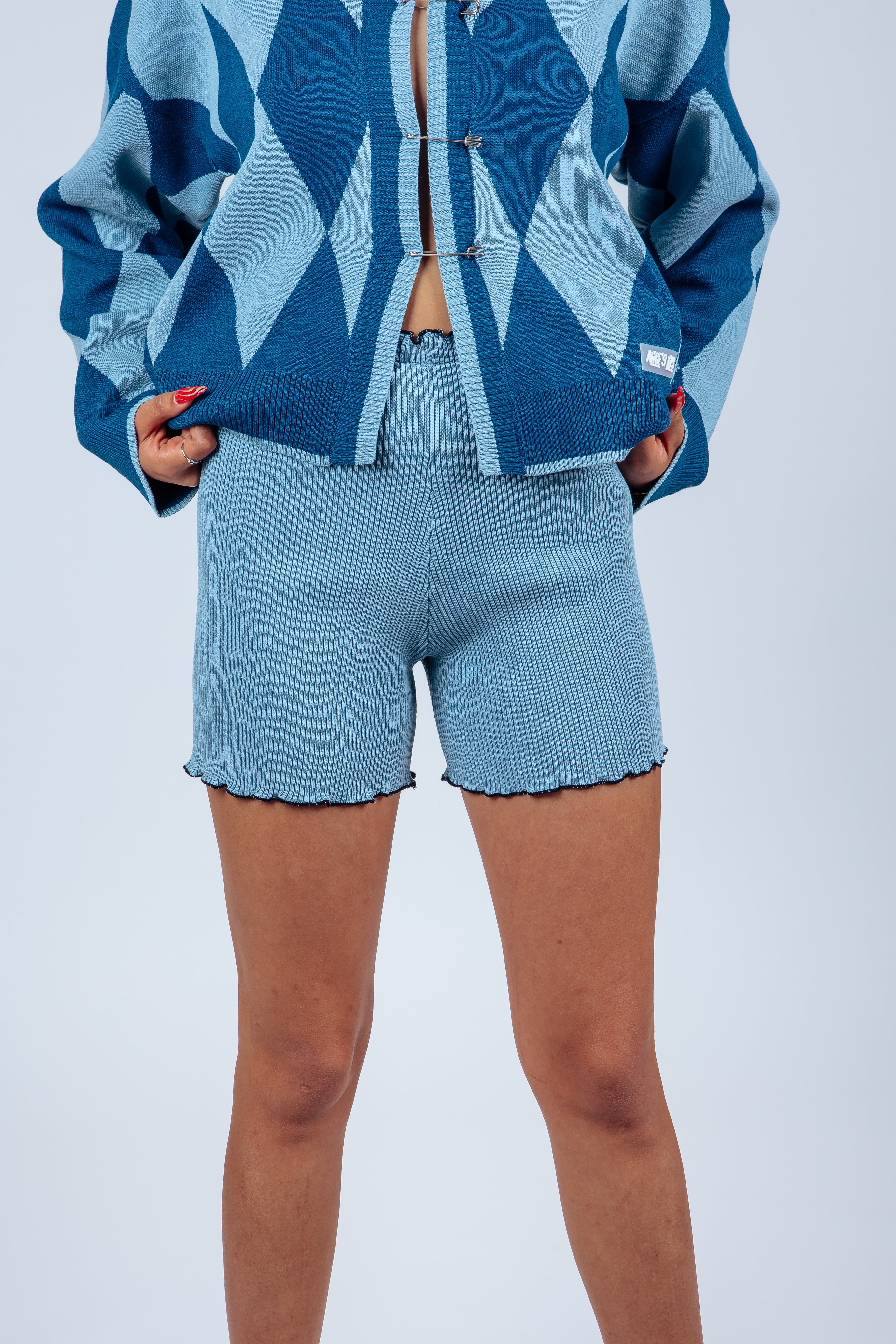Cozy Up Soft Blue Shorts