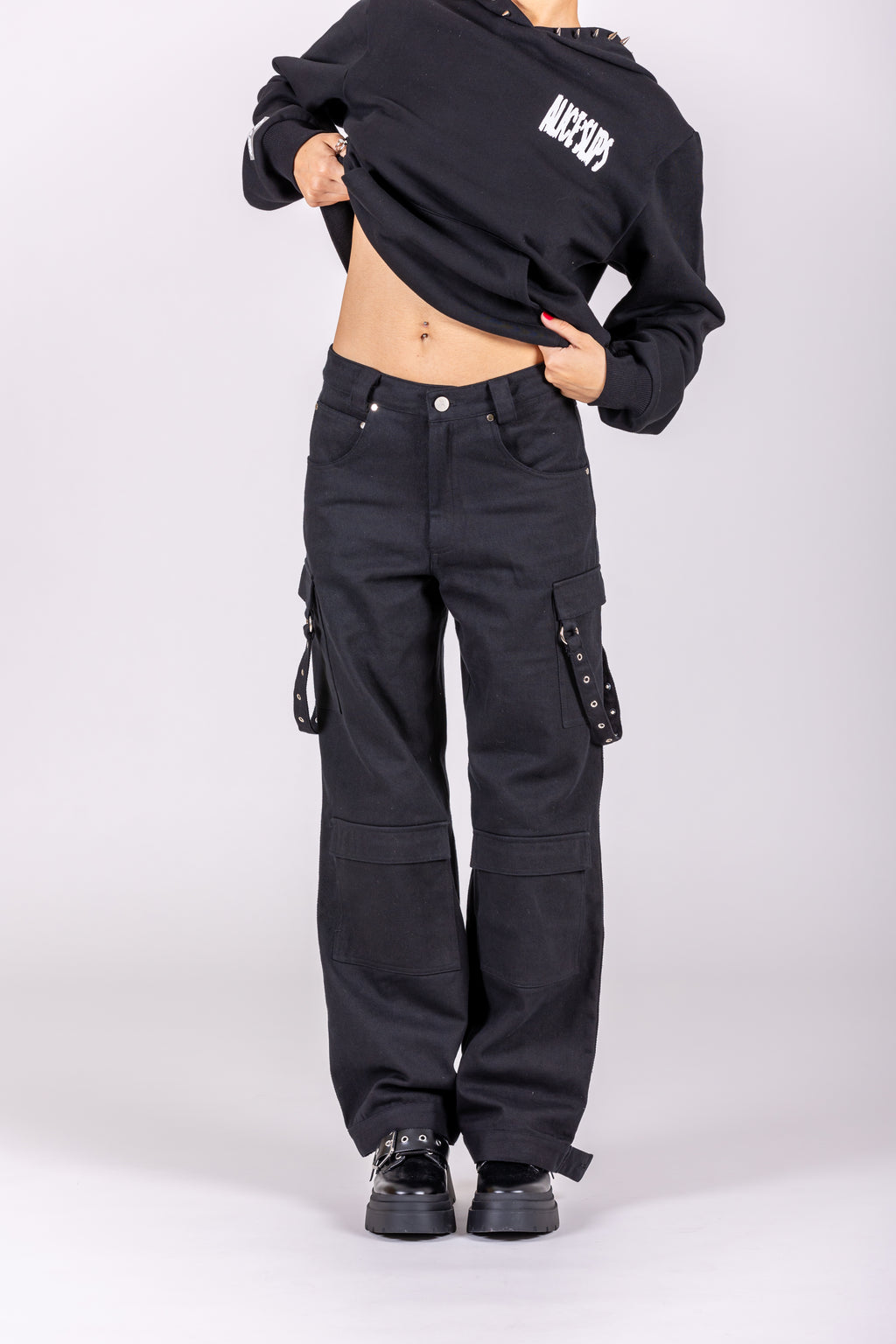 Sk8ter Baggy Black Jeans