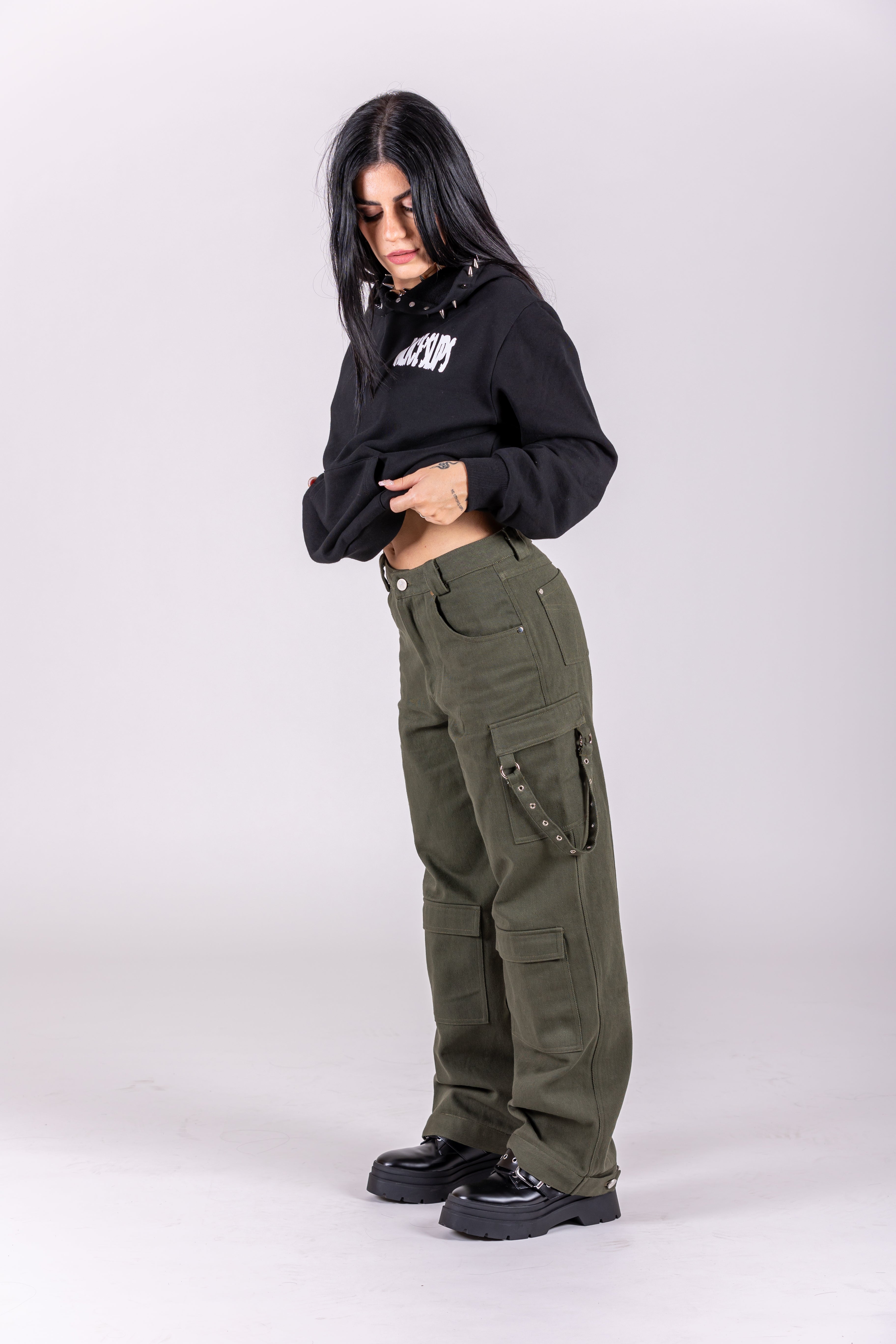 Sk8ter Baggy Dark Green Jeans