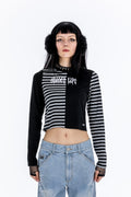 No School Dance Long-Sleeves Gray Top