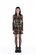 Raven Hall Mini Brown Dress