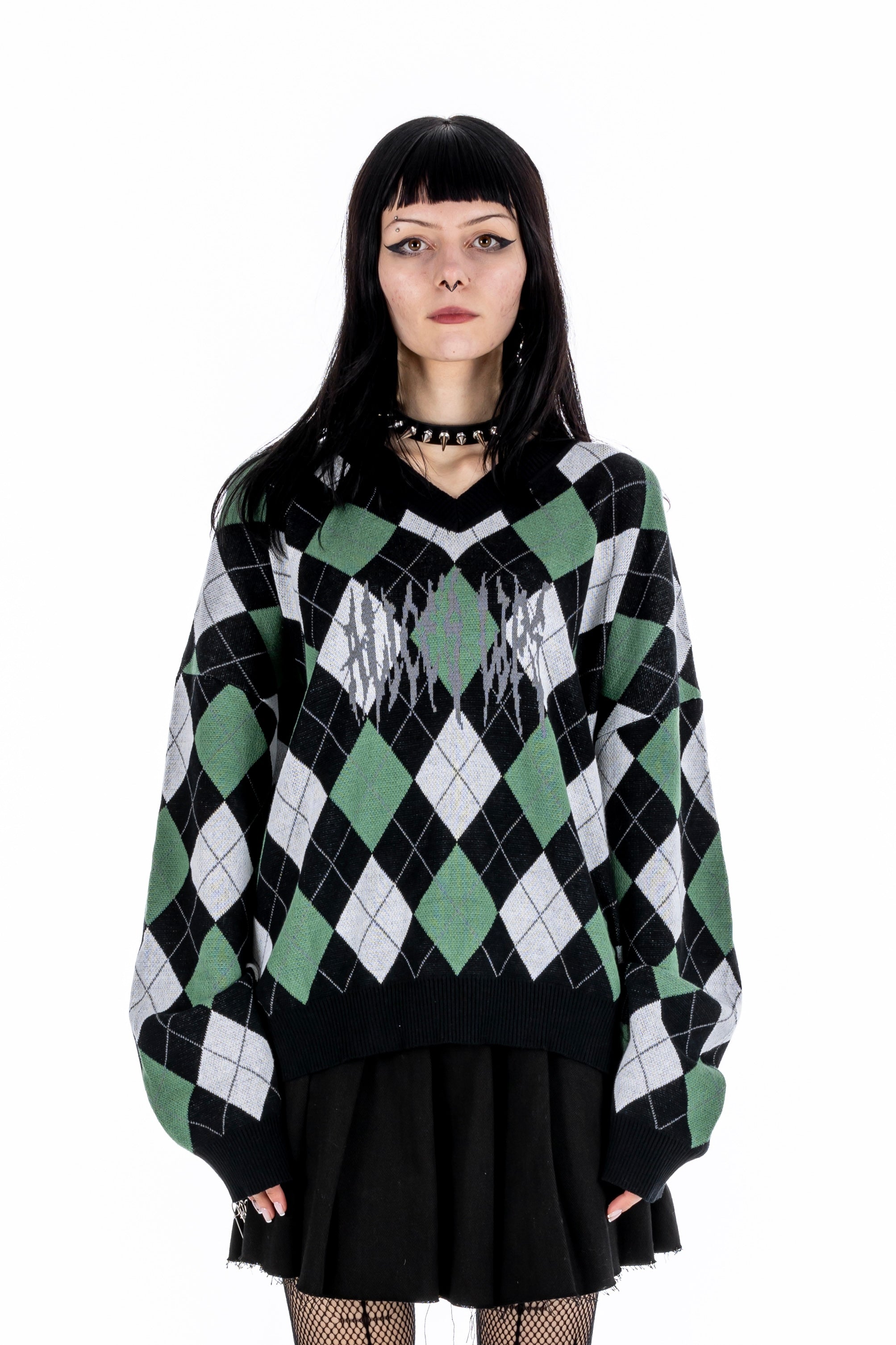 Missed Class Green Knit Jumper