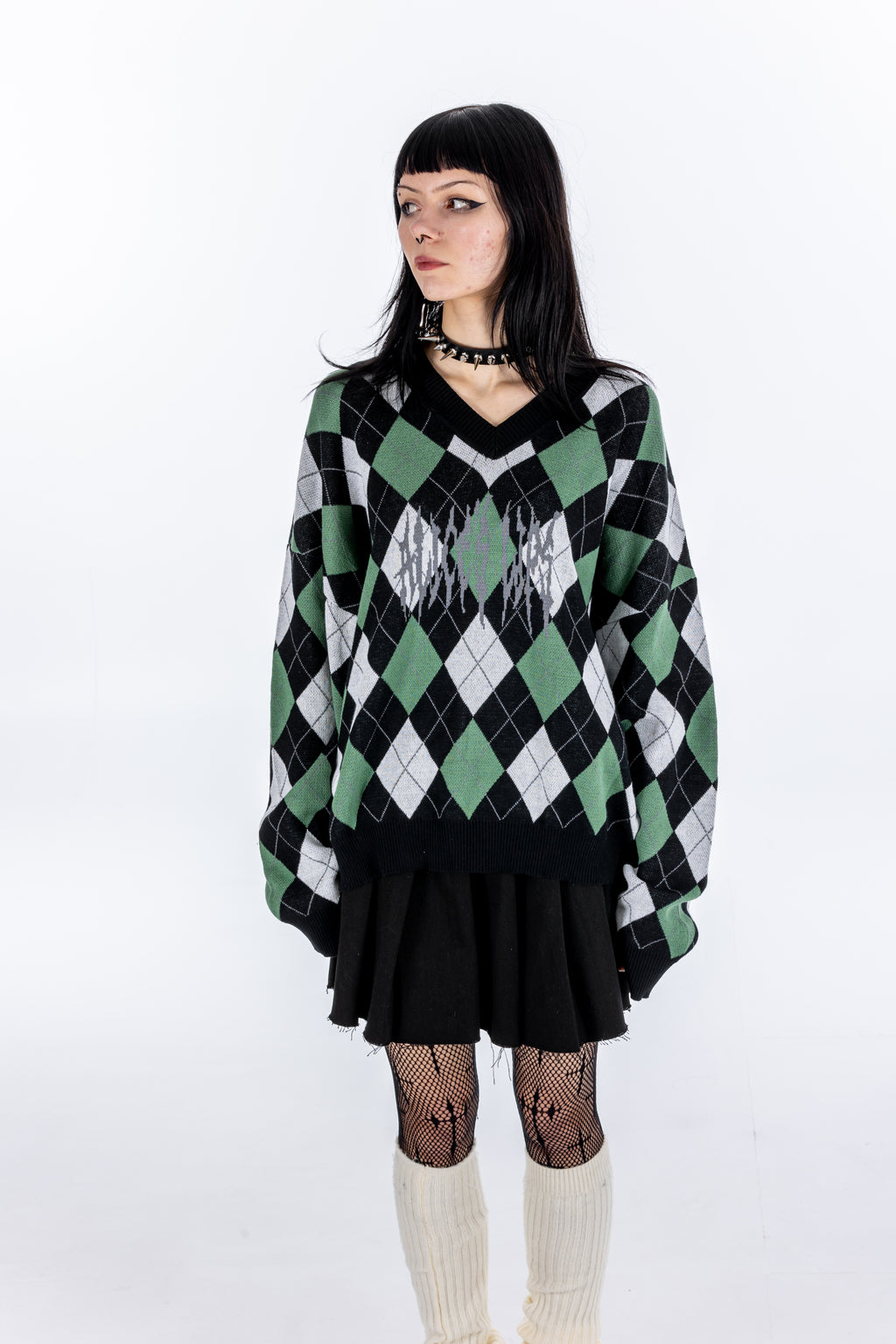 Missed Class Green Knit Jumper