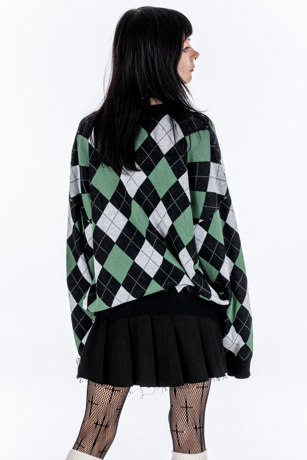 Missed Class Green Knit Jumper