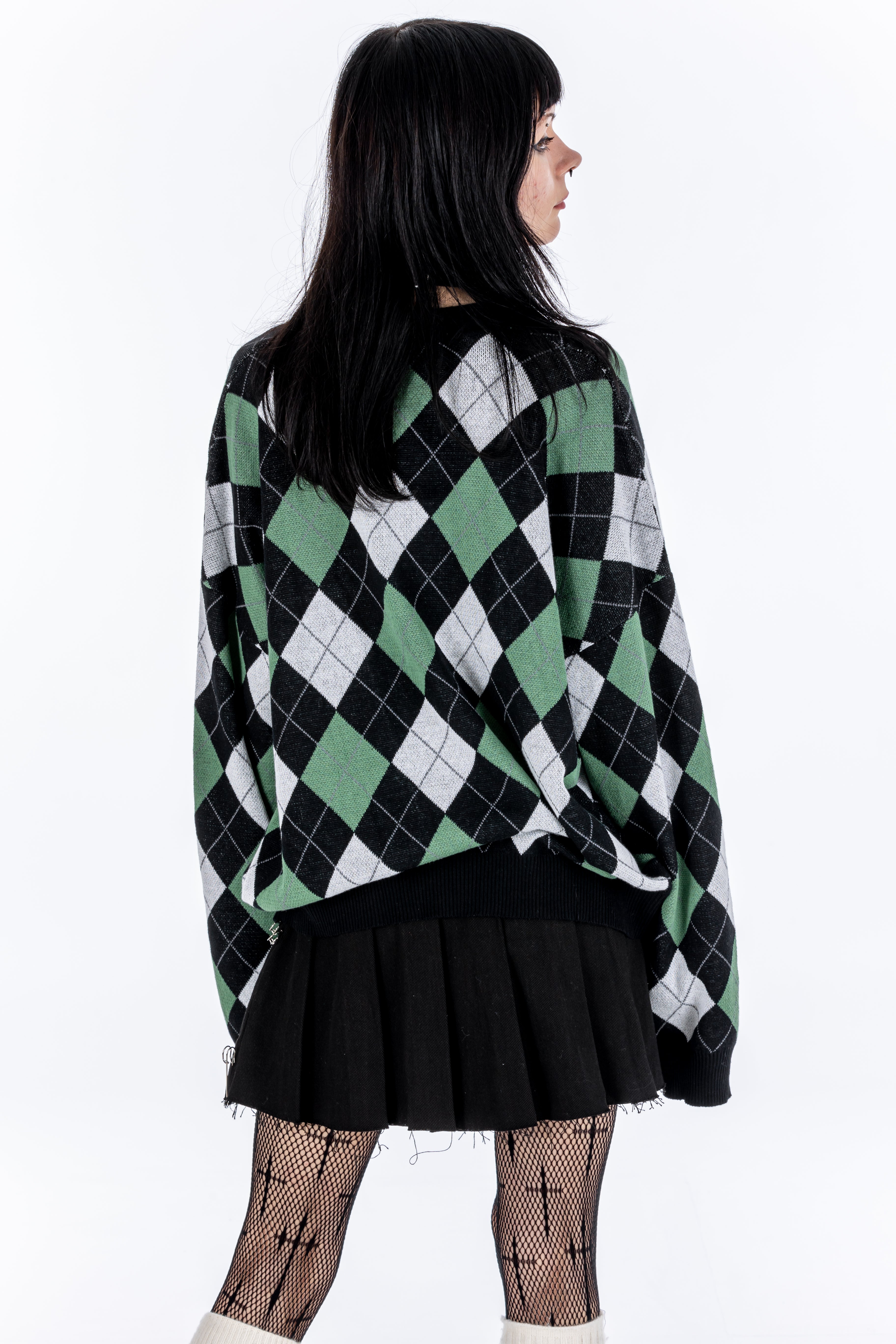 Missed Class Green Knit Jumper