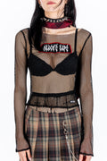 School Freak Fishnet Top