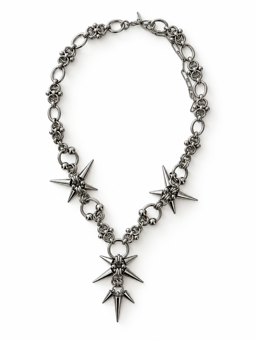 Shadow Spiked Necklace