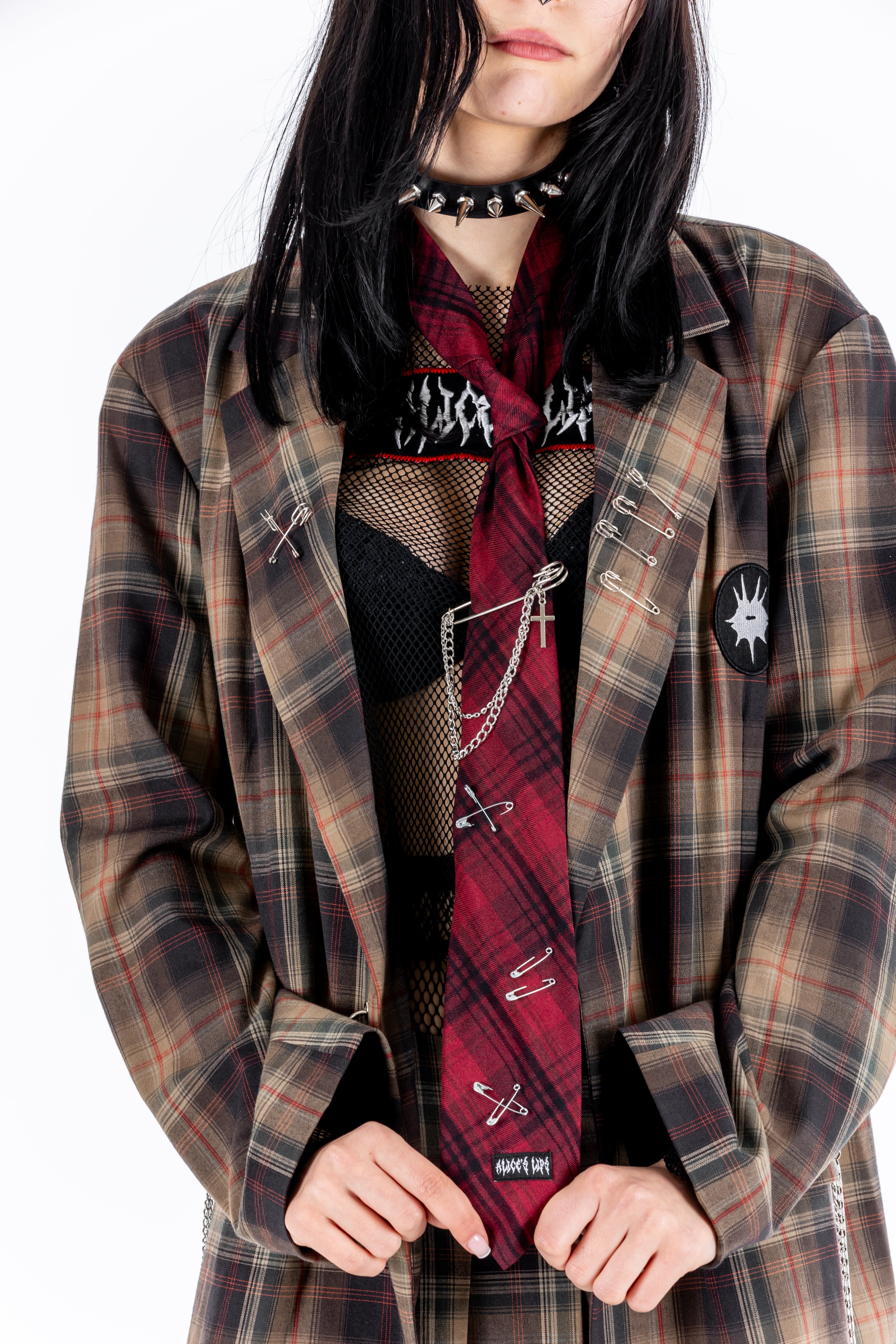 Anarchy Plaid Tie