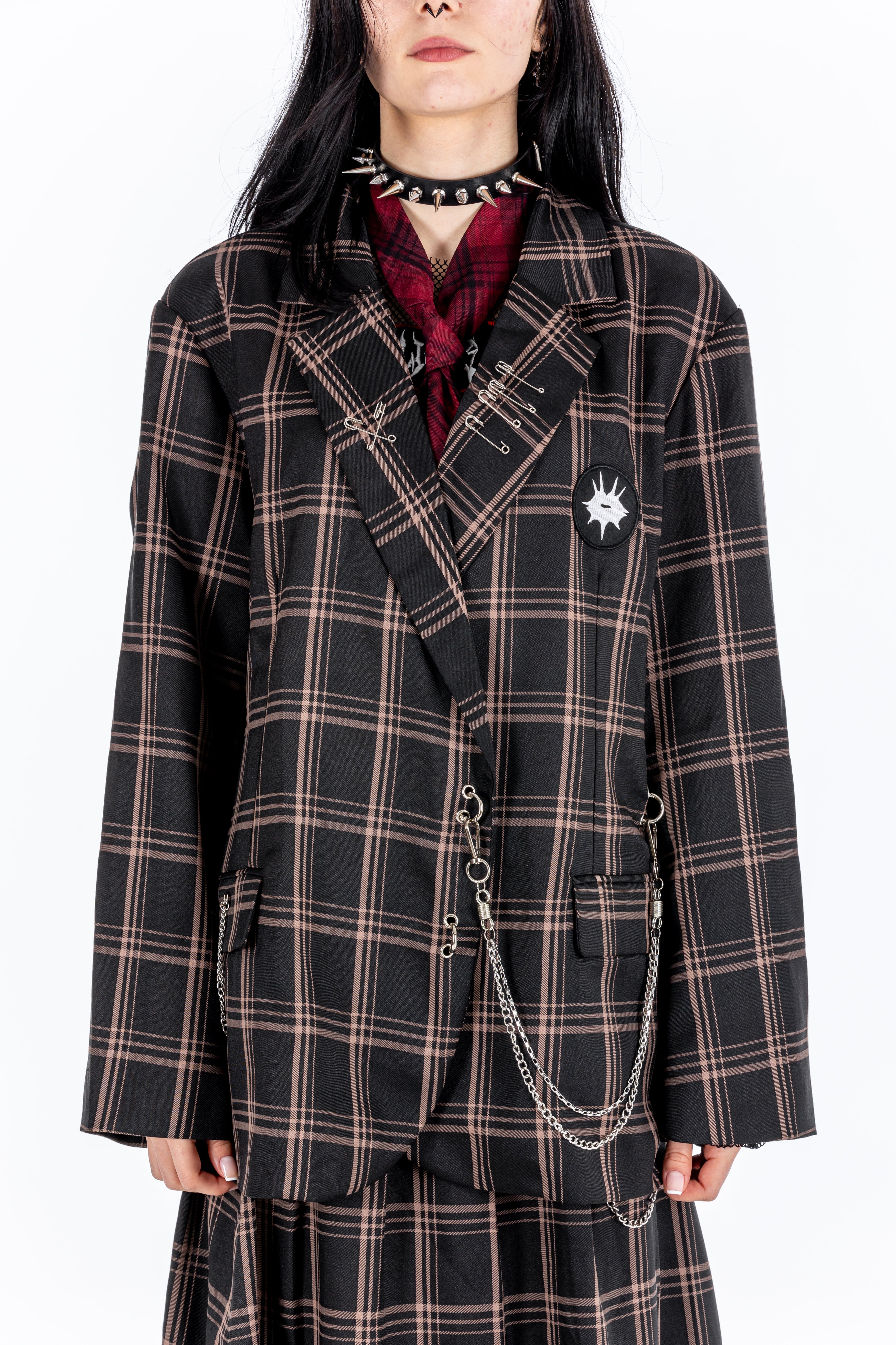 Detention Plaid Blazer