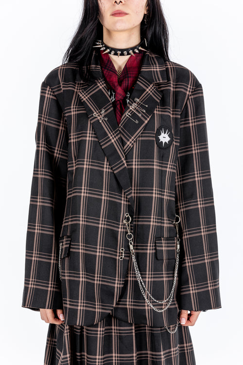 Detention Plaid Blazer