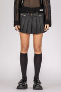 Break Your Heart Mini Denim Skirt