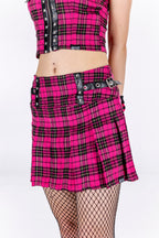 Plaid to the Bone Mini Skirt