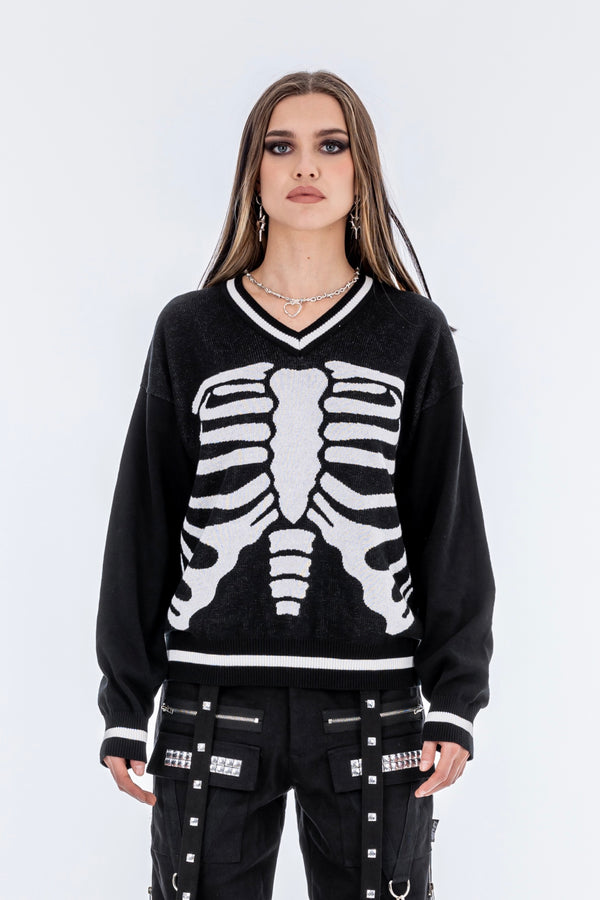 Skeleton Ribcage Sweater
