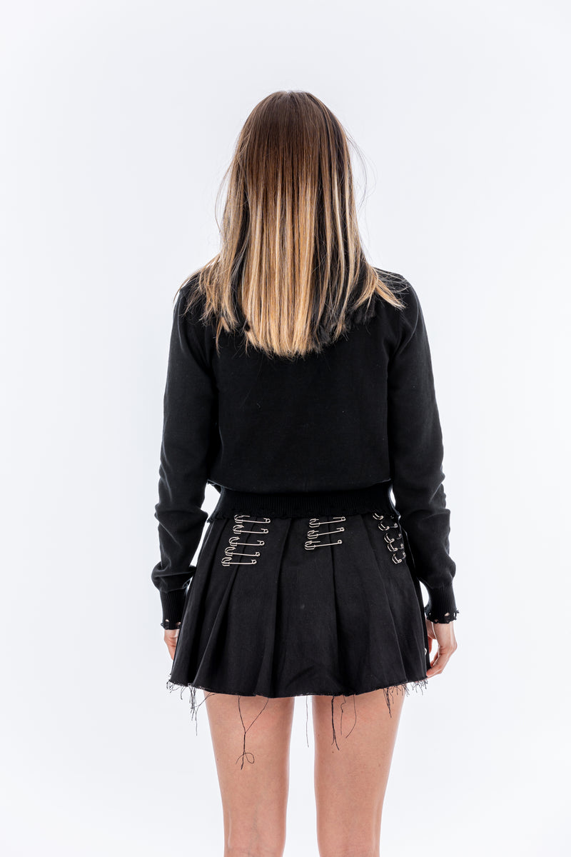 Safety Pins Mini Skirt