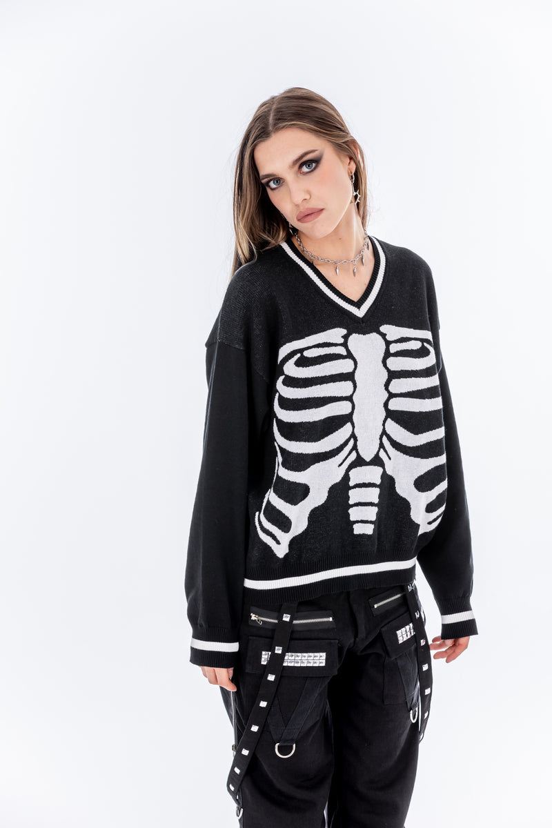 Skeleton Ribcage Sweater