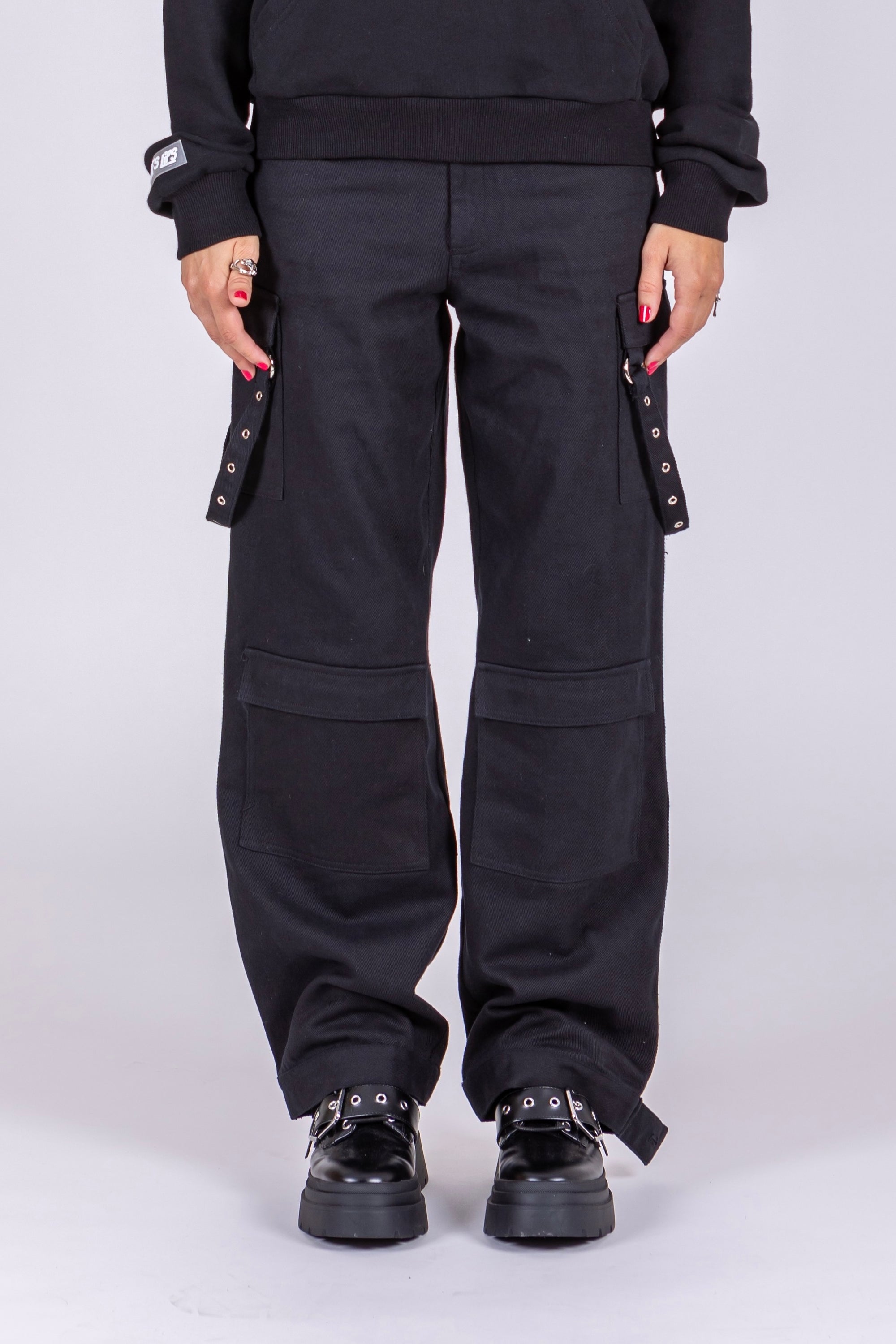 Sk8ter Baggy Black Jeans