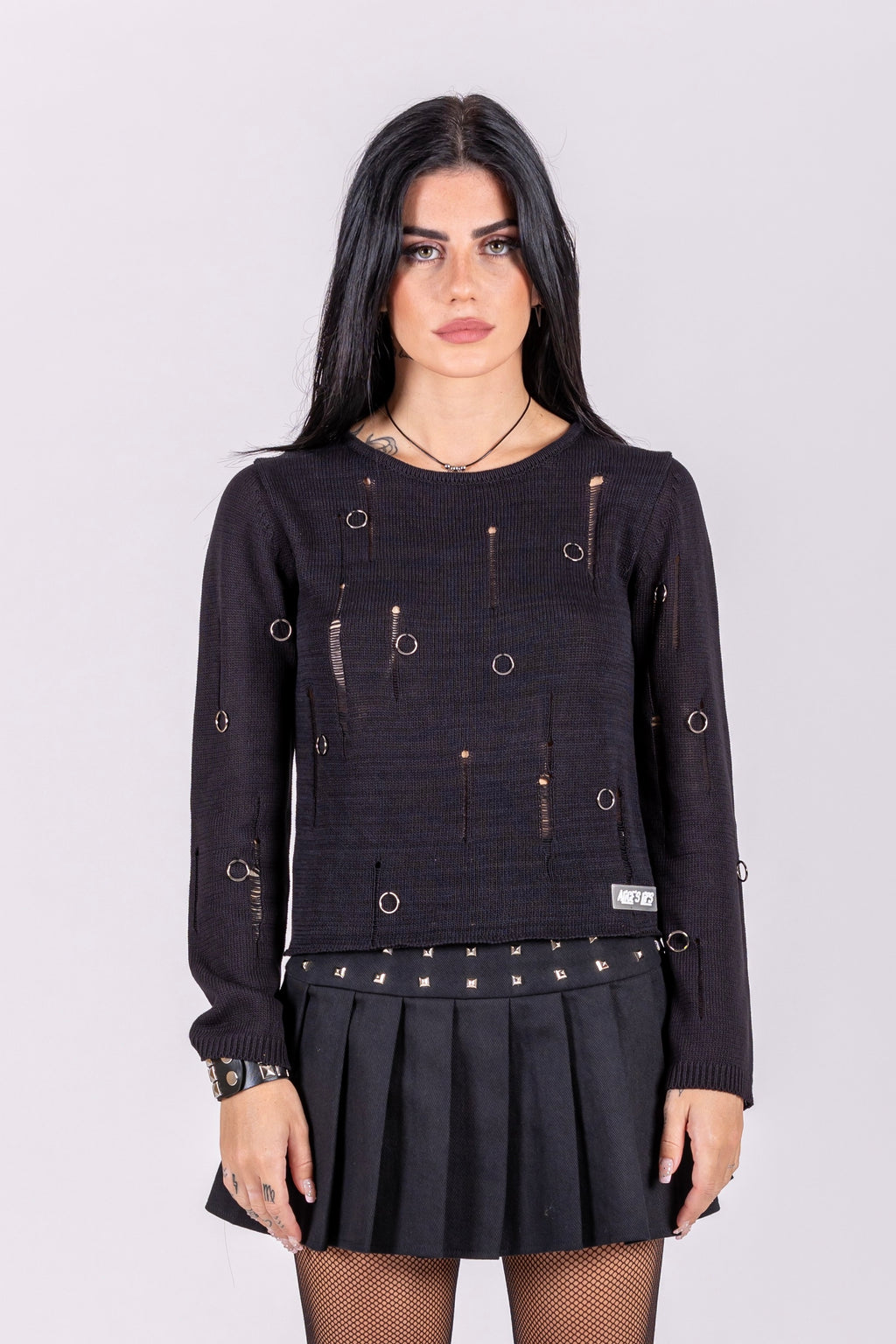 Pierce Me Distressed Jumper