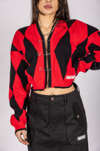 Can't Kick Me Down Red/Black Sweater