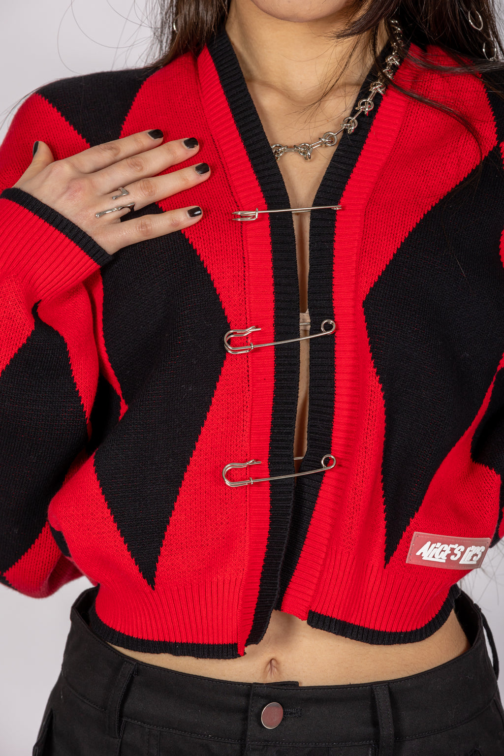 Can't Kick Me Down Red/Black Sweater