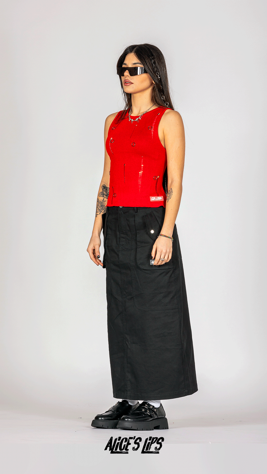 Crash Red Knit Vest