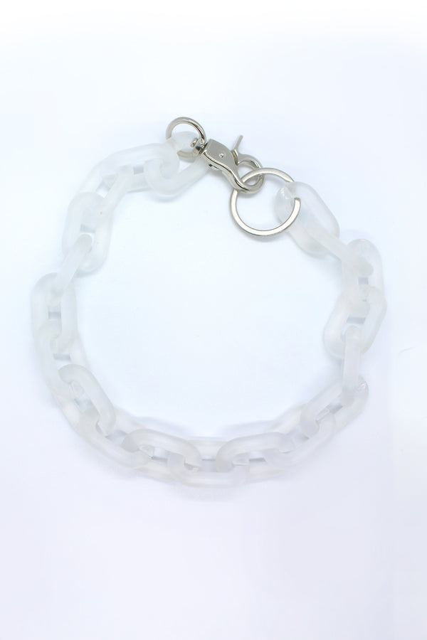 White Matt Chain Necklace