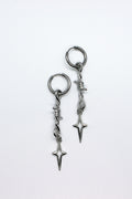 Barbed Wire Metal Earrings