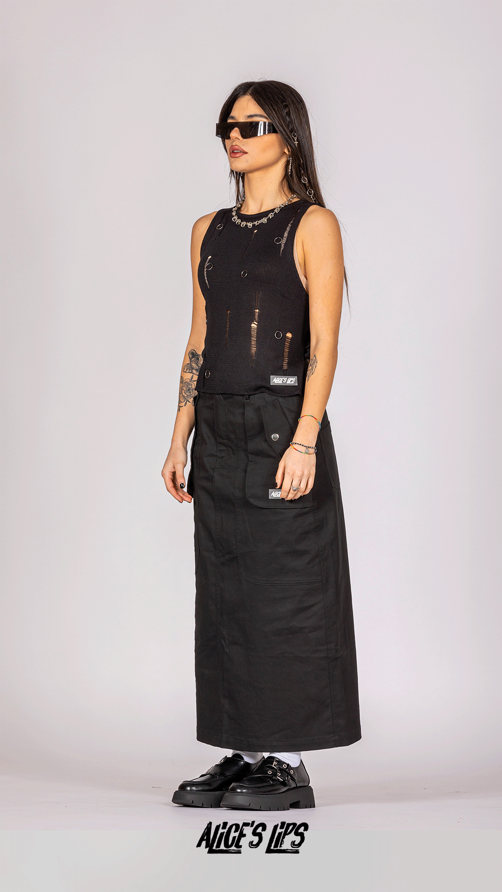 Crash Black Knit Vest